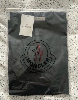Polo Moncler Hombre Negro