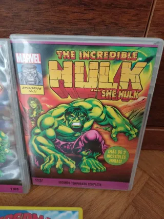 DVDs de Hulk y Superman (Español)