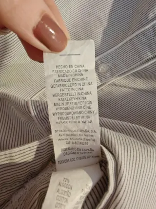 Blusón rayas blanco y negro