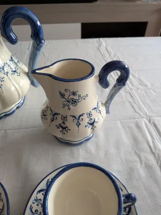 Antico set da caffè in porcellana di Talavera