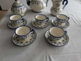 Antico set da caffè in porcellana di Talavera