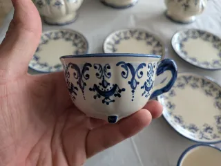 Antico set da caffè in porcellana di Talavera