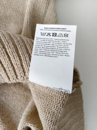 Jersey Scalpers de Algodón beige nuevo, talla L