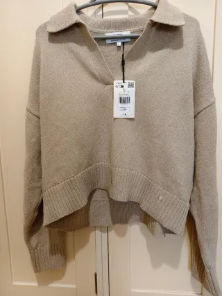 Jersey Scalpers de Algodón beige nuevo, talla L