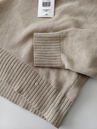 Jersey Scalpers de Algodón beige nuevo, talla L