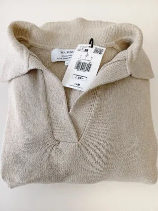 Jersey Scalpers de Algodón beige nuevo, talla L