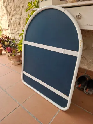 Espejo de Baño de hierro blanco ovalado
