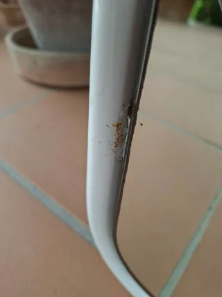 Espejo de Baño de hierro blanco ovalado