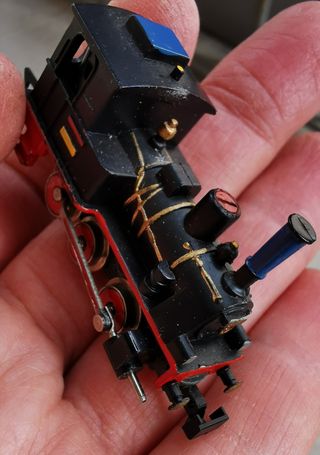 Vintage N MiniTrix locomotora vapor tren eléctrico