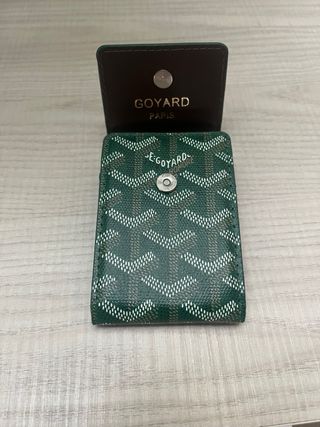 Monedero Goyard pequeño verde