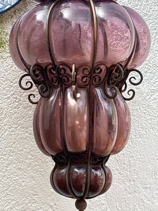 Lámpara Vidrio soplado mallorquina Morada