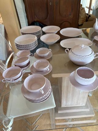 Juego Vajilla Hutschenreuther 70 Piezas Rosa