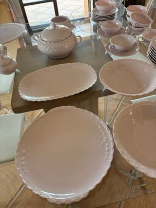 Juego Vajilla Hutschenreuther 70 Piezas Rosa