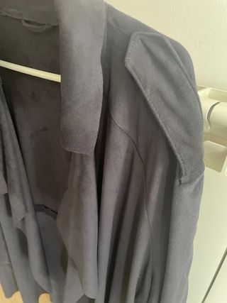 Chaqueta fina ante azul marino