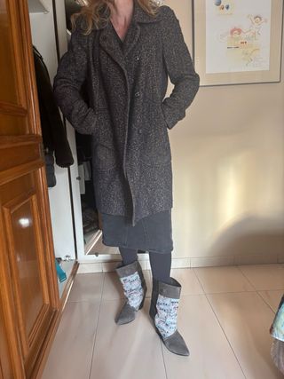 Abrigo lana Bimba y Lola azul20