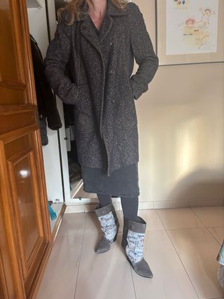 Abrigo lana Bimba y Lola azul20