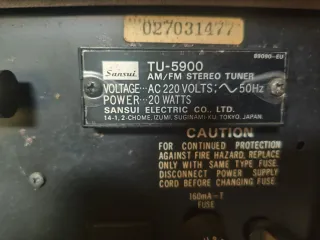 Set Amplificador Sansui AU-5900 y Sintoniz TU-5900