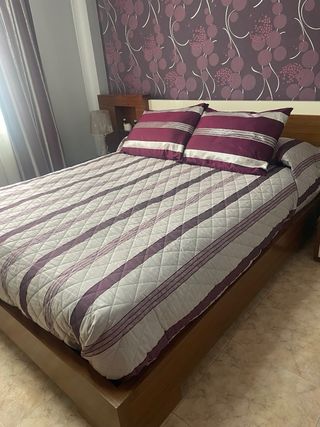Lote cortinas, edredón y funda almohada