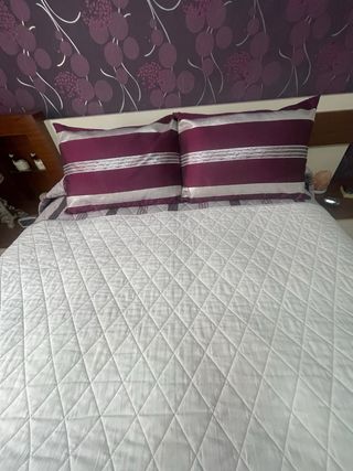 Lote cortinas, edredón y funda almohada