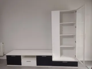 Conjunto de salón blanco y negro