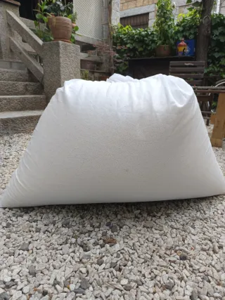 Puff grande poliestireno verde