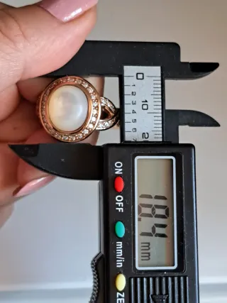 Anillo Plata 925 Perla Madre Ajustable