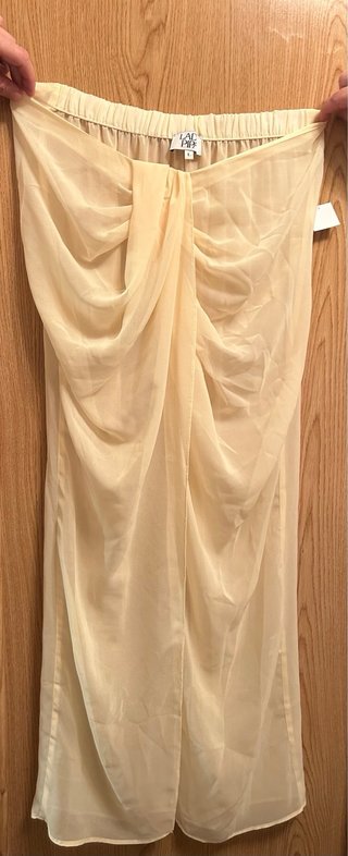 Vestido Largo Amarillo Fiesta