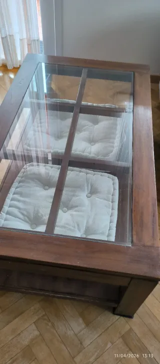 Mesa de centro Banak Importa madera y cristal