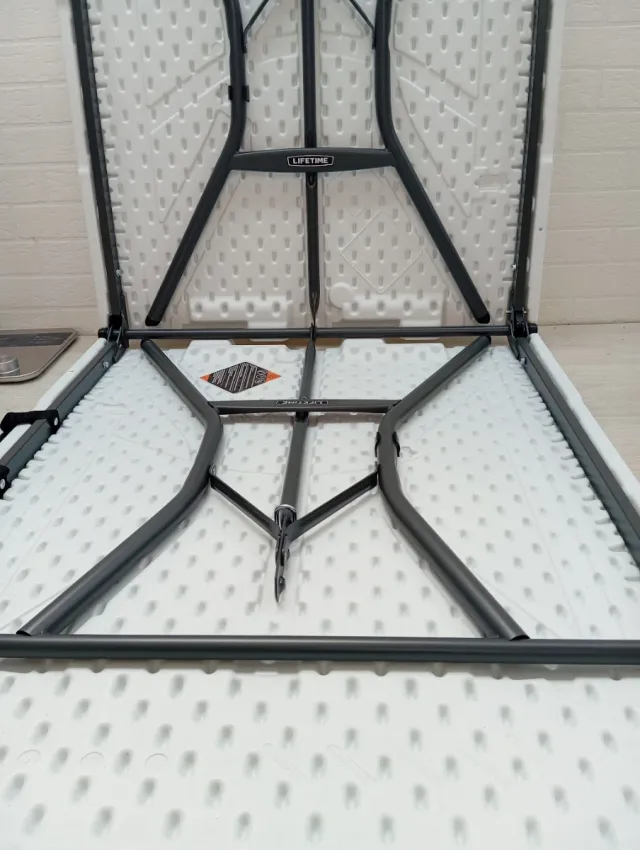 Mesa Rectangular Plegable Blanco 184 x 76 x 73.5 c