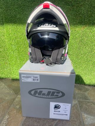Casco HJC i90 Mujer Gris y Rosa