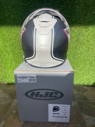 Casco HJC i90 Mujer Gris y Rosa