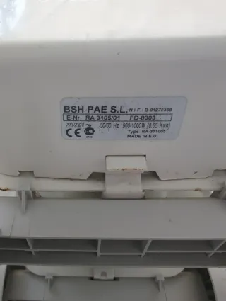 Radiador de aceite Ufesa 1000W