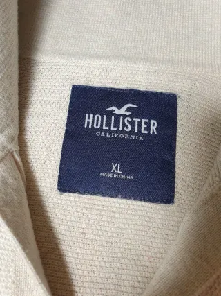 Maglia Hollister XL Beige/Blu