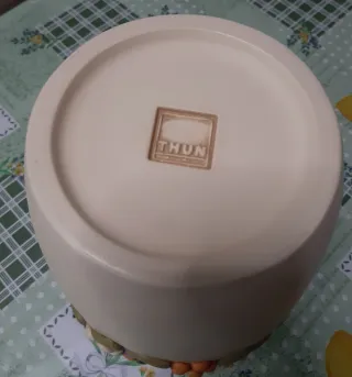 Vaso Thun con uccellini e limoni