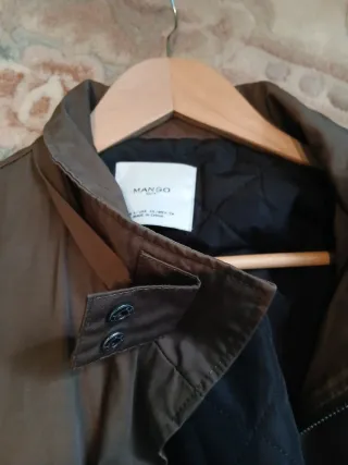 Chaqueta Mango Verde Oliva