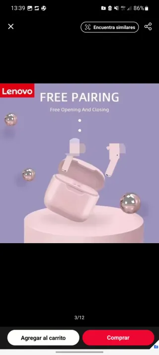 Auriculares Lenovo Blancos