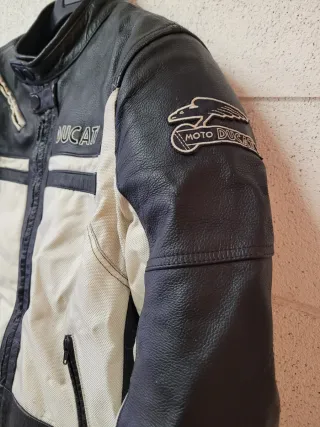 Giacca Moto Ducati Pelle e Tessuto