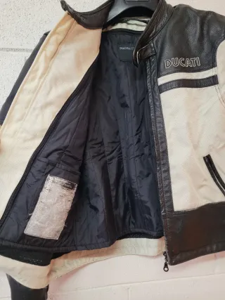 Giacca Moto Ducati Pelle e Tessuto
