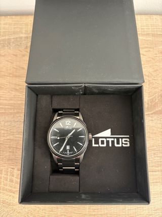 Reloj Lotus Caballero Negro/Plata