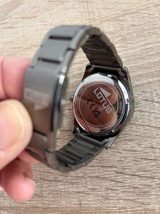 Reloj Lotus Caballero Negro/Plata