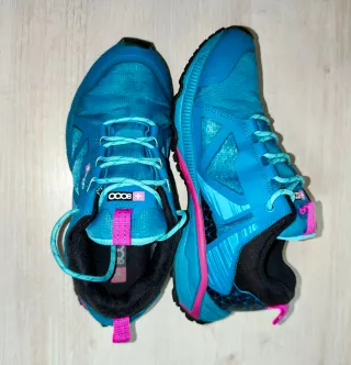 Zapatillas Trekking +8000 Azul/Rosa