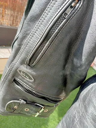 Chaqueta de piel para moto