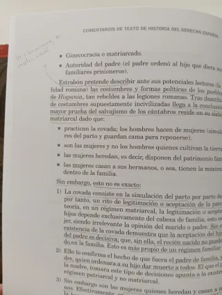 Comentarios de texto de historia del derecho es...