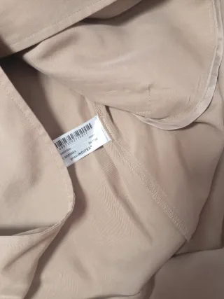 Abrigo tipo gabardina,largo Zara camel algodón.