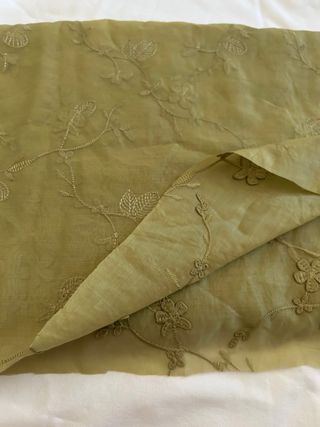 Organza Poliestere Ricamata Floreale