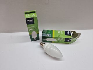 lampadina lampada Leuci E14 5W luce calda - 2 pezz