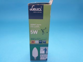 lampadina lampada Leuci E14 5W luce calda - 2 pezz