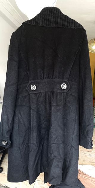 Abrigo MNG SUIT Negro Talla XL