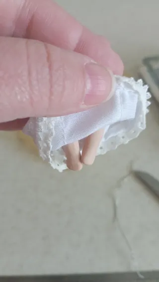 Neonato Porcellana Del Prado 1:12 - Veste Bianca