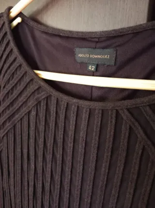 Vestido Adolfo Dominguez Marrón Talla 42